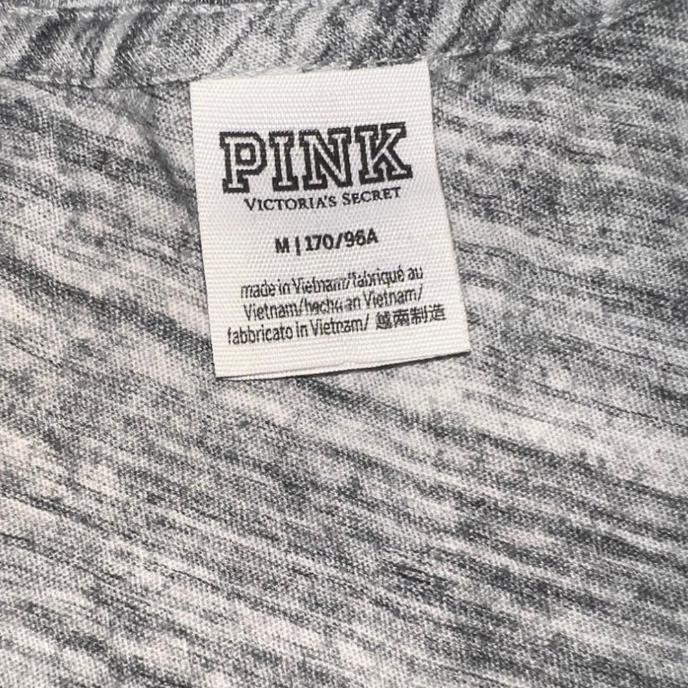 PINK Victoria's Secret Gray Sequin Tank Top M Like New! - Picture 6 of 7